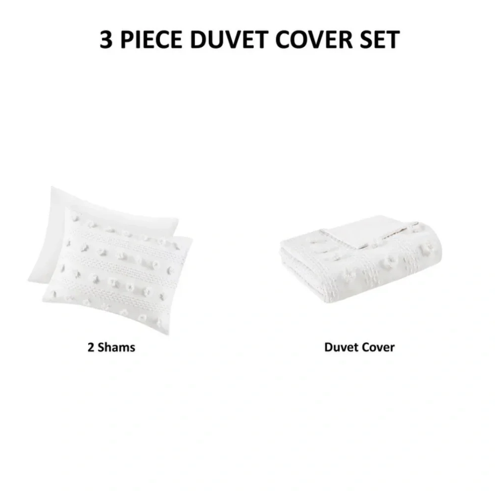 Intelligent Design Lucy Clip Jacquard Duvet Cover Set (Insert Excluded Queen - Picture 7 of 10